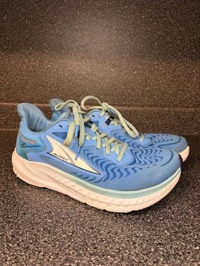 Altra Women's Light Blue Athletic Road Running Shoes with White Logo